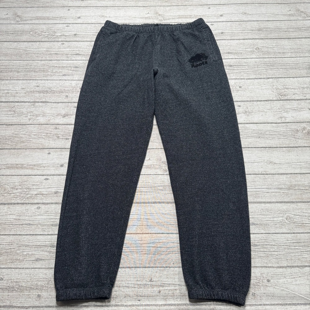 Roots Sweatpants Men's XL Gray Salt & Pepper Relaxed Fit Loungewear Training Gym
